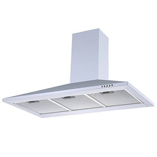 White 90cm Chimney Cooker Hood Cookology CH900WH Unbranded Extractor