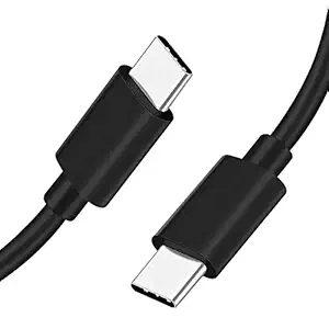 WRENS Type-C to Type-C Data Cable 45W/3A Supports Ultra-Fast Charging & High-Speed Data Transmission up to 480mbps PD 3 feet (0.9 m)-Black