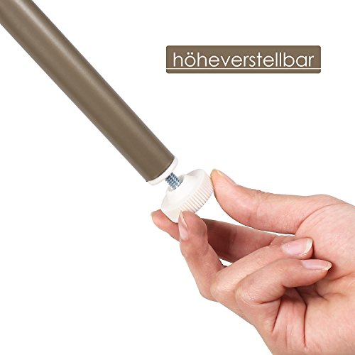 HOMFA Kleiderständer Schuhregal Garderobenständer Garderobenhaken Flurgarderobe Garderobenmöbel 3 Ablagefächer Schuhablagen mit 20 Haken,68.5x34x190cm(Champagnerfarbe) - 4