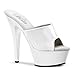 Produktbild Pleaser KISS-201 Damen Plateau Pantolette, Lack Weiß, EU 40 (US 10)