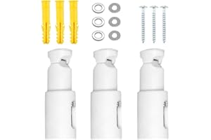 QTKSCEADLNCE 3 Piezas Soporte de Montaje de Radiador, Soporte de Montaje de Toallero ABS para radiador de baño con Distancia Ajustable para Radiadores de Baño Rectos o Curvos Accesorios de Radiador Universales