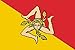 Produktbild Flagge Sizilianischen Region oder der Autonomen Region Sizilien | Querformat Fahne | 0.06qm | 20x30cm für Diplomat-Flags Autofahnen