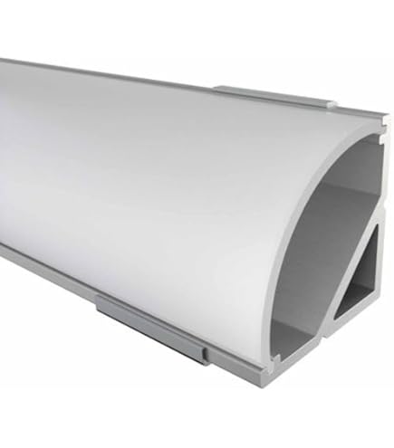 Profilé LED Aluminium 2 Mètres AH2 Avec Bande 12 Mm Et Couverture Transparente - Argenté