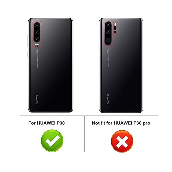 iBetter für Huawei P30 Hülle, Ultra Thin Tasche Cover Silikon Handyhülle Stoßfest Case Schutzhülle Shock Absorption Backcover Hüllen passt für Huawei P30 Smartphone – Bild 3