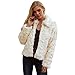 Produktbild Sunday Damen Mantel Jacke Winter Elegant Plüschjacke Warme Lange Ärmel Winterjacke Einfarbig Umlegekragen Mode Parka Faux Fur Cardigan Outwear Oberteil