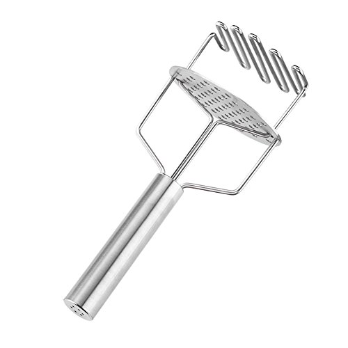 Stainless Steel Potato Masher Crusher Vegetables Fruits Mud Kitchen Restaurant Cooking Tool Flattening Potatoes Vegetables and Fruits Multifunction