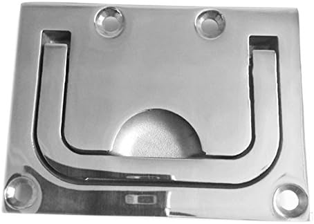 316 Stainless Steel Square Pull Hatch Latch Locking Latch Marine 75*56mm