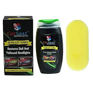 CAR SAAZ Headlight Shiner for Automobiles, Headlight Lens Restorer (120ml)