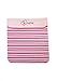 Spoilt Rotten Kids Candy Stripe Personalised Luxury Pram, Cot or Buggy Blanket. Embroidered With Any Name & Choice Of Spoilt Rotten Design Size is 90cm X 70cm. Gorgeous Quality Gift For Any God Child, Grandson, Granddaughter, Niece or Nephew.