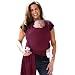 GWEL Cotton Solid Soft Elastic Baby Sling Wrap Stretchy Wrap Carrier Purple