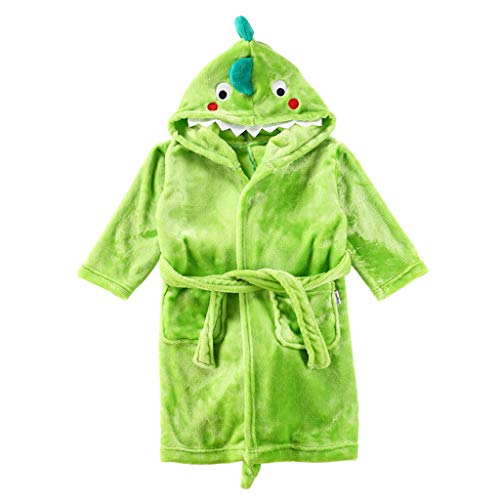Enfants Peignoir Robe de Chambre Flanelle Chemise de Nuit Garçons Filles Dinosaure Pyjamas