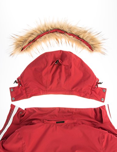 Ultrasport Damen Skijacke Snowflake in Rot o. Schwarz - Alpin Softshelljacke winddicht, wasserdicht & atmungsaktiv - Funktions Outdoorjacke mit Ultraflow 8.000 – Bild 6