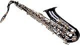 saxofon tenor segunda mano Llaves de tacto: latón con almohadillas de cuero con llave de Fa alto, soporte para pulgar.