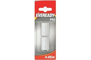 Eveready Fluorescent Tube Light Starter 4-65W single Pack, Cool White, 350 Lumens, 65W, 1 Count