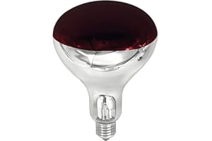 NCC-Licht Infrarot Leuchtmittel Hartglas Reflektor BR125 Wärmelampe 150W E27 Rot Dimmbar 60°