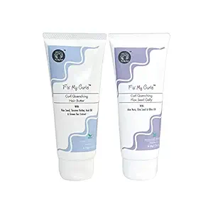 Fix My Curls, Curl Quenching Moisture Styling Bundle For Curly And Wavy Hair Low porosity 3A to 4A Curls, 50 G Each