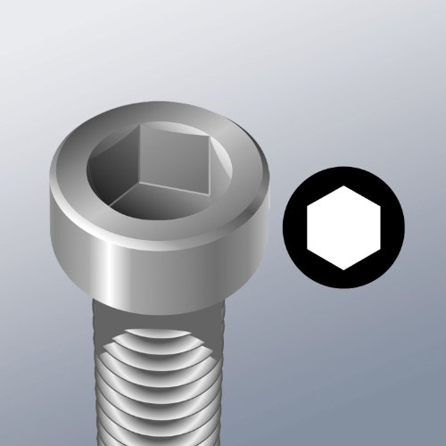 Wera 840/4 IMP DC Impaktor Bits SB 6,0, Hex-Plus, 6.0 x 50 mm, 05073946001 - 9