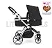 BLACK CARRERA SPORT 3-in-1 Baby Travel System/Pushchair/Pram/Buggy/Stroller