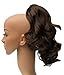 SWEET SHORT CURLY PONY TAIL HAIR EXTENSION, (CLAW GRIP) (04 Warm Chestnut Brown)