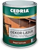  Lasur protector madera exterior al agua Cedria Dekor Lasur 750 ml (Teka)