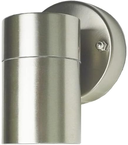 Eglo Robledo Lampada Da Parete Esterna A LED - Faretto Orientabile In Acciaio Inox E Vetro, IP44, Attacco GU10, 5W 400 Lumen, Colore Argento - 5