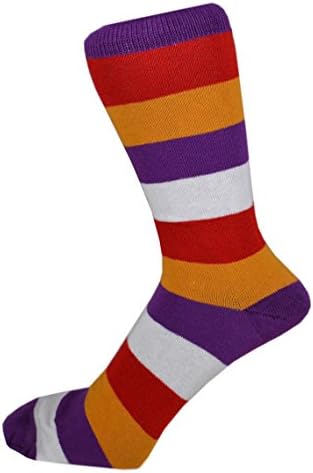 Mens Cotton Rich Striped Pattern Ankle Socks One Size 6-11