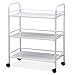 Outdoortips 3-Tier Beauty Salon Storage Cart Dentist Wax Treatment Tattoo Shelf Trolley (L)