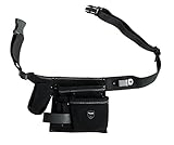 Heimwerker-Tasche mit erstklassiger Verarbeitung. Doppelte Nahtreihe, abgesetzt mit Faden in Silber. Die Nahtenden sind zusätzlich mit Nieten bestückt und so gegen Aufreißen gesichert.