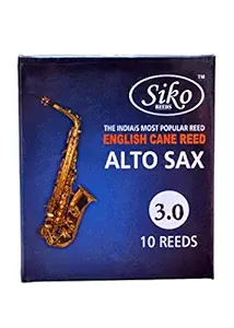 SIKO REEDS Alto Sax Reeds Strength 3.0 [10-Pack]