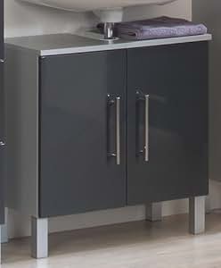 Waschbeckenunterschrank Florenz (Farbe: Front hochglanz anthrazit