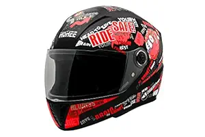 HOHEE Smart Full Face Helmet with Blood Group & Emergency ID Tag ISI Certified Motorbike Helmet