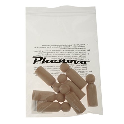 10pcs Männlich Bräutigam Plain Blank Holz Klammern Puppen Figuren Wedding Cake Toppers - 3