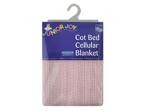 Junior Joy Cot Cotton Blanket (Pink)