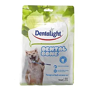 Gnawlers Dentalight Mini Dental Veg Bone Dog Treat, 540 g (60 Pieces)