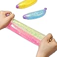 Sawkirp Darshraj Squishy Squeeze Sticky Decompression Banana for Stress Anxiety Relief ahd Autism Need Special Toy