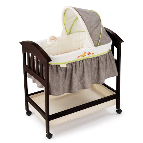Summer Infant Classic Comfort Wood Bassinet, Fox And Friends, Espresso Stain