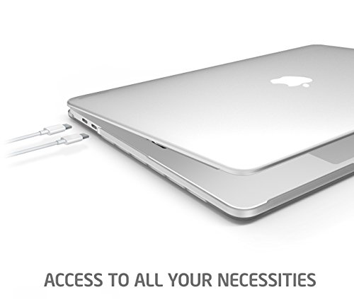 Macbook Pro 13 Hülle 2016, i-Blason weiche, mattierte Soft-Touch Hartschalen-Hülle für Apple Macbook Pro 13“ Zoll mit Retina Display, hergestellt in 2016, auch passend für die Touch Bar und Touch ID Modelle (frost/klar) - 6
