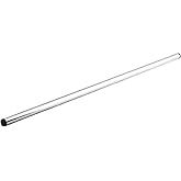Aluminum Metal Rolling Pin Single 74cm Kitchen Pastry Dough Flour Phyllo Rolling Cylinder Round Chrome Color