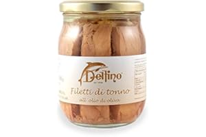 DELFINO BATTISTA Filetti di tonno all'olio di oliva, 545 gr