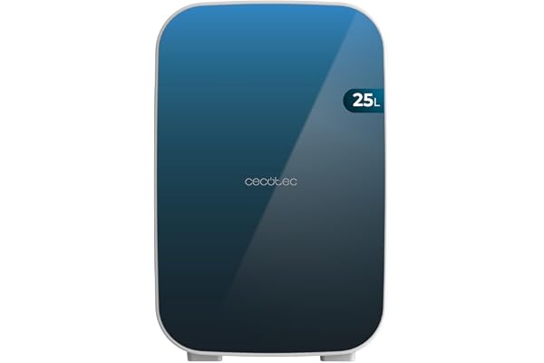 Cecotec Mini Frigo 25L Bolero MiniCooling 25L Bahamas Pat 1. 12V-220V, Compatible Voiture et Caravanes, Fonction Refroidissement et Chauffage, Plage de Température 7-65º, Transport Facile.