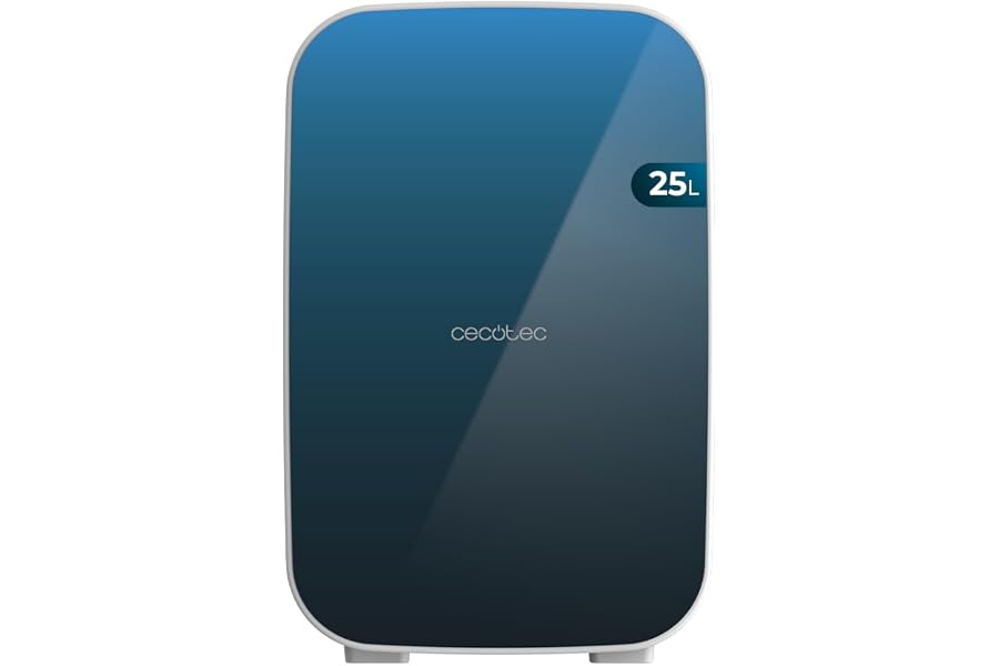 Cecotec Mini Nevera de 25L Bahamas Pat 1. Funcionamiento 12V-220V, Compatible Coche y Caravanas, Función Enfriamiento y Calen