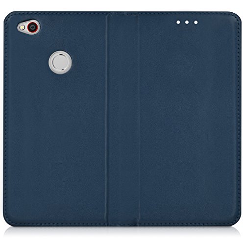 kwmobile Funda para ZTE Nubia N1 - Carcasa para m  vil de  Cuero sint  tico  - Case  Plegable  en  Azul Oscuro 