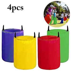 Joyibay Bolsas Para Carreras De Sacos, Bolsas De Salto Para Carreras Al Aire Libre Para NiñOs, Juego De Carreras De Bolsas Para El DíA Del Deporte Reuniones Familiares, Robustas Y Multicolores