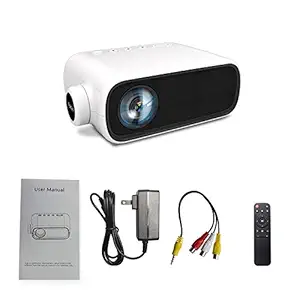 Mini Projector,Portable Projector for iPhone,Outdoor Movie Projector, LED Pico Video Projector for Home Theater Movie Projector with HDMI USB TV AV Interfaces and Remote Control to Watch Cartoon