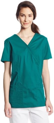 CHEROKEEWomen's 4728 Workwear Core Stretch Mock Wrap Scrubs Shirt