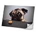 Produktbild Tiere 10025, Hund, Skin-Aufkleber Folie Sticker Laptop Vinyl Designfolie Decal mit Ledernachbildung Laminat und Farbig Design für Laptop 17"