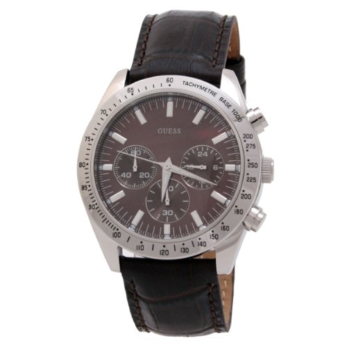 Guess Herren-Armbanduhr XL Analog Leder W12004G2 Guess Herren-Armbanduhr XL Analog Leder W12004G2