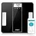Produktbild Körperfettwaage MATCC Digitale Personenwaage Bluetooth mit APP Support für Android/IOS Digitale Smart Körperfett Waage zeigen BMI Gewicht Muskelmasse Wasser Protein Skelettmuskel AMR usw. Schwarz