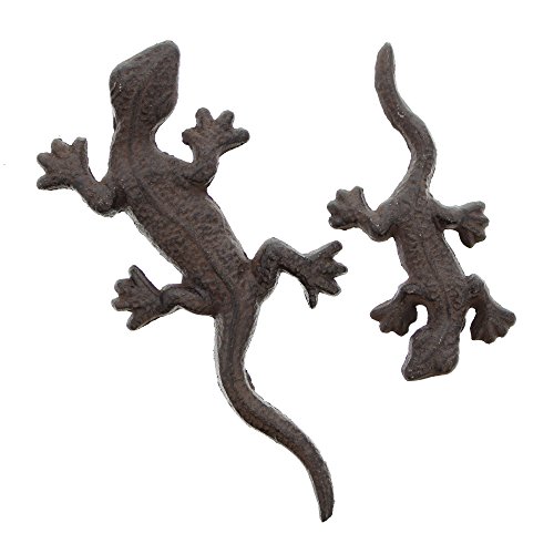 Metall-Gecko, 2er Set