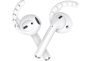 innoGadgets® EarPlugs zestaw 2 nakładek na słuchawki AirPods – odporne na wstrząsy – zapobiega wypadaniu – gładki silikon – idealne do noszenia w czasie wolnym i podczas uprawiania sportu, kolor biały